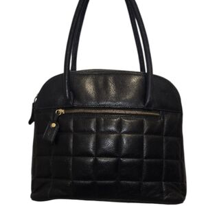 Susan Gail Vintage Black Quilted Handbag